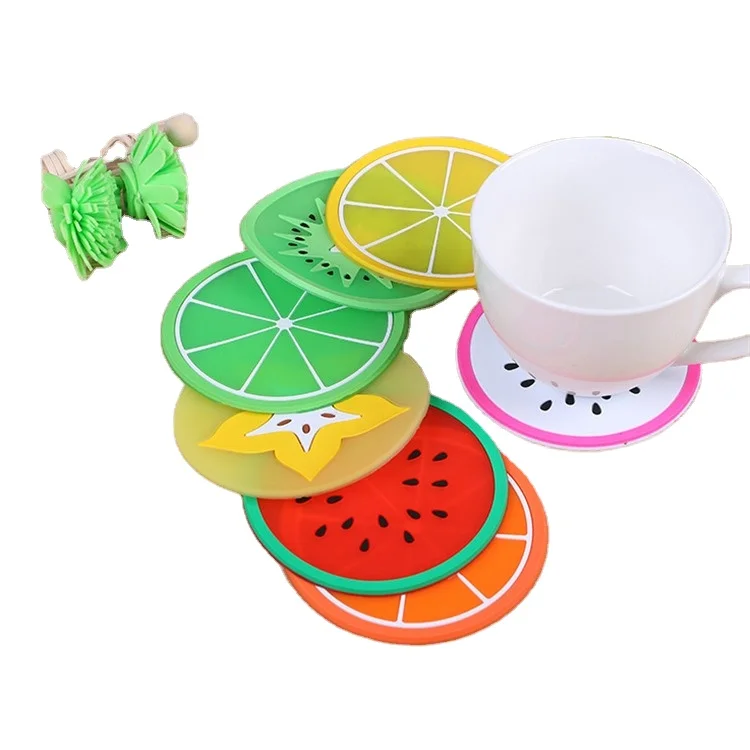 Logo Kitchen daily necessities Silicone plastic dining table mat Soft rubber and creative cushions Fruit cup hot proof pad, 7 colors
Logo Kitchen daily necessities Silicone plastic dining table mat Soft rubber and creative cushions Fruit cup hot proof pad, 7 colors