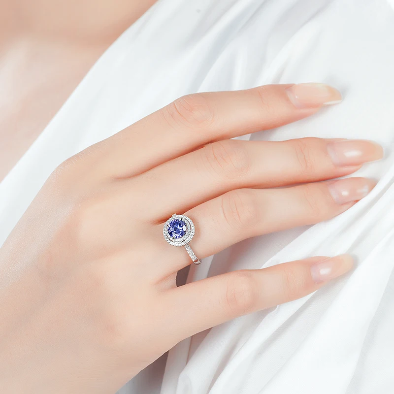 Trendy 925 Sterling Silver Cubic Zirconia 5A CZ Ring Women's Zircon Gemstone Blue Sapphire Ring Delicate Ring
Trendy 925 Sterling Silver Cubic Zirconia 5A CZ Ring Women's Zircon Gemstone Blue Sapphire Ring Delicate Ring
