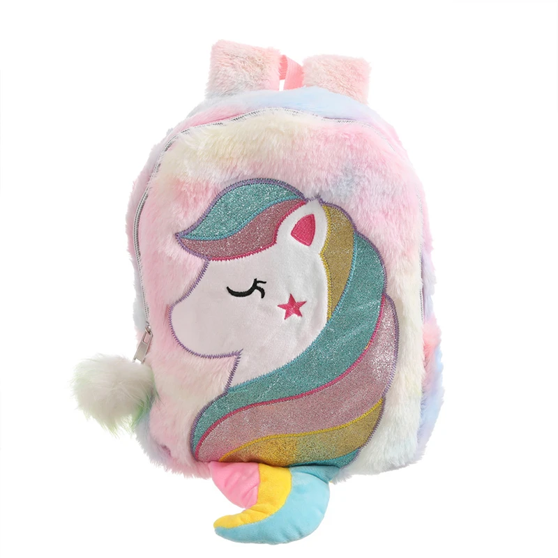 Hot Selling Cute Plush Girls Backpack Gradient Color Little Princess Children Fur Kindergarten School Bag, Picture
Hot Selling Cute Plush Girls Backpack Gradient Color Little Princess Children Fur Kindergarten School Bag, Picture