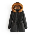 Professional Manufacture Cheap Long Coat Woman Winter Jacket With Fur Collar