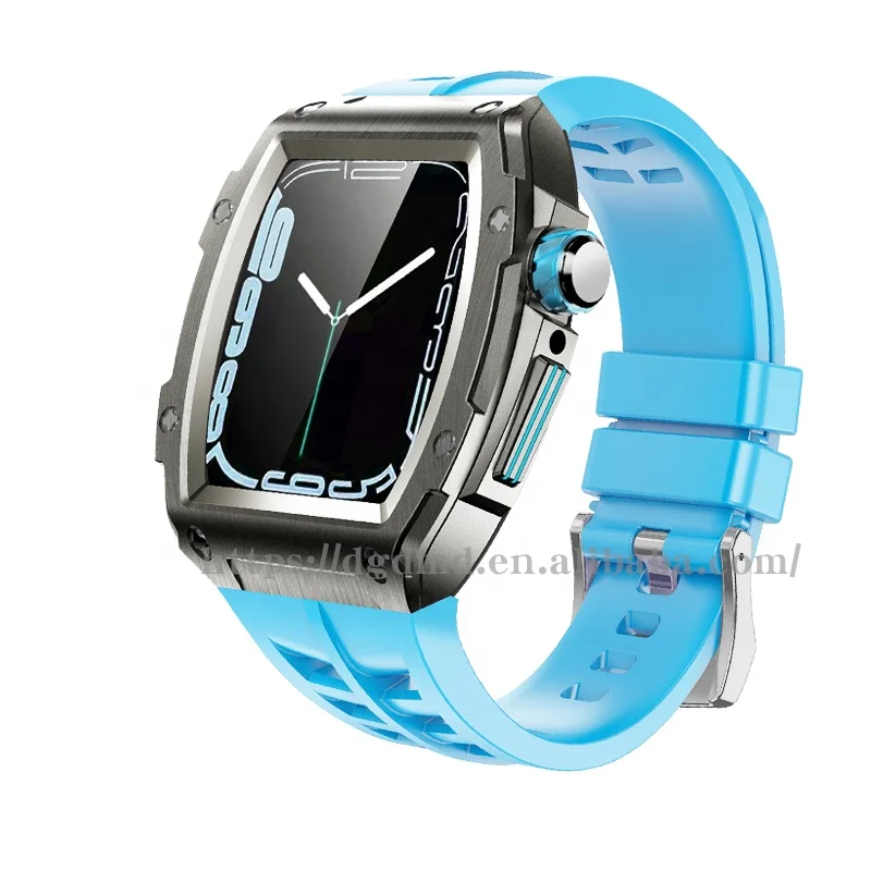 New Arrival Fit for Apple Watch 44mm/45mm Metal case silicone strap for iWatch 7/6/5/4/SE modification replacement
New Arrival Fit for Apple Watch 44mm/45mm Metal case silicone strap for iWatch 7/6/5/4/SE modification replacement