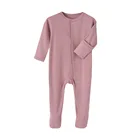 Baby jumpsuit autumn and winter threaded long-sleeved romper romper newborn clothes