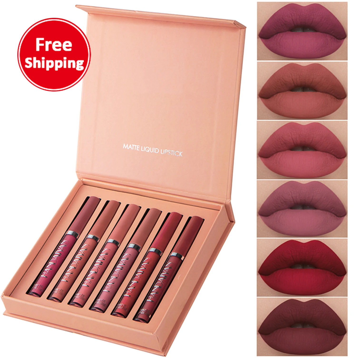 Valentines day lip stick set non-stick matte organic vegan waterproof lip gloss set gift box satin finish liquid lipstick (new)
Valentines day lip stick set non-stick matte organic vegan waterproof lip gloss set gift box satin finish liquid lipstick (new)