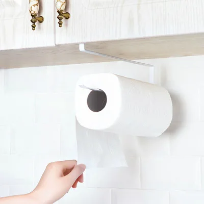 Paper Towel Holder Dispenser Under Cabinet Paper Roll Holder Rack Without Drilling for Kitchen, White/black
Paper Towel Holder Dispenser Under Cabinet Paper Roll Holder Rack Without Drilling for Kitchen, White/black