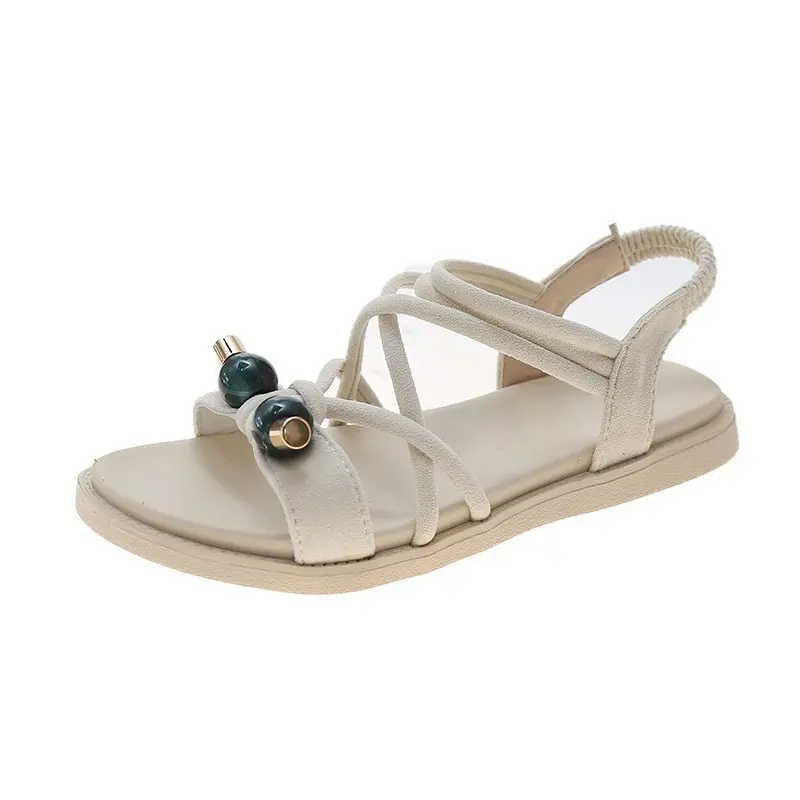 Factory Sale Summer Party Street Ladies Sandals Ankle Wrap Cross Belt Solid Color Open Toe Hollow Women's Sandals Flat Shoes
Factory Sale Summer Party Street Ladies Sandals Ankle Wrap Cross Belt Solid Color Open Toe Hollow Women's Sandals Flat Shoes