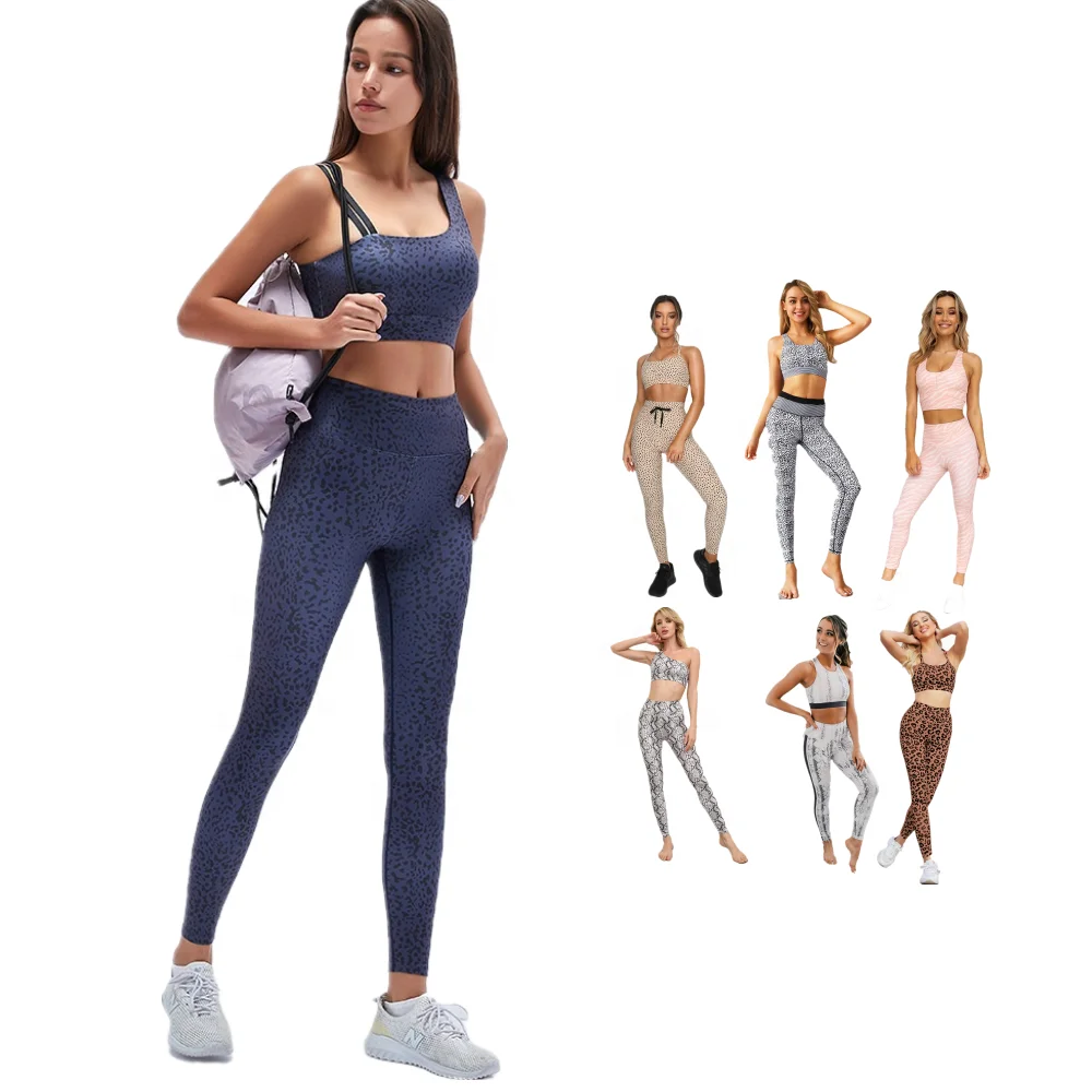 Custom Logo Leopard Animal Print Yoga Sets Fitness Women Clothing Bodybuilding Gym Wear
Custom Logo Leopard Animal Print Yoga Sets Fitness Women Clothing Bodybuilding Gym Wear