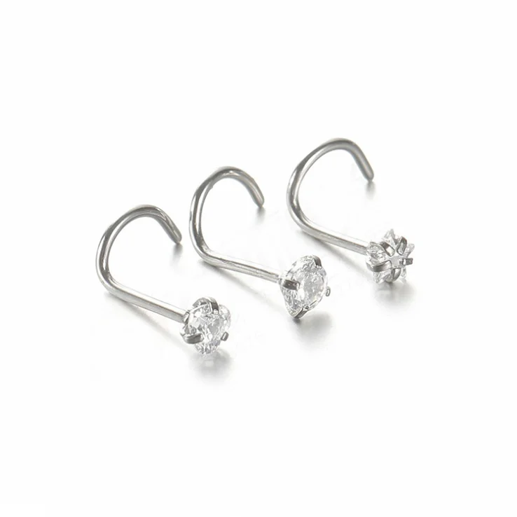 Fast Delivery Screw Nose Rings Nose Hoop Piercing Jewelry Surgical Stianliss Steel Fashion Piercing Septum Surgical Nose Ring
Fast Delivery Screw Nose Rings Nose Hoop Piercing Jewelry Surgical Stianliss Steel Fashion Piercing Septum Surgical Nose Ring