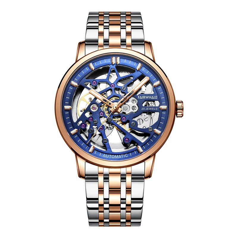 Mark Fairwhale New hollow out watch automatic mechanical watch men's 50 meters waterproof belt watch for men
Mark Fairwhale New hollow out watch automatic mechanical watch men's 50 meters waterproof belt watch for men