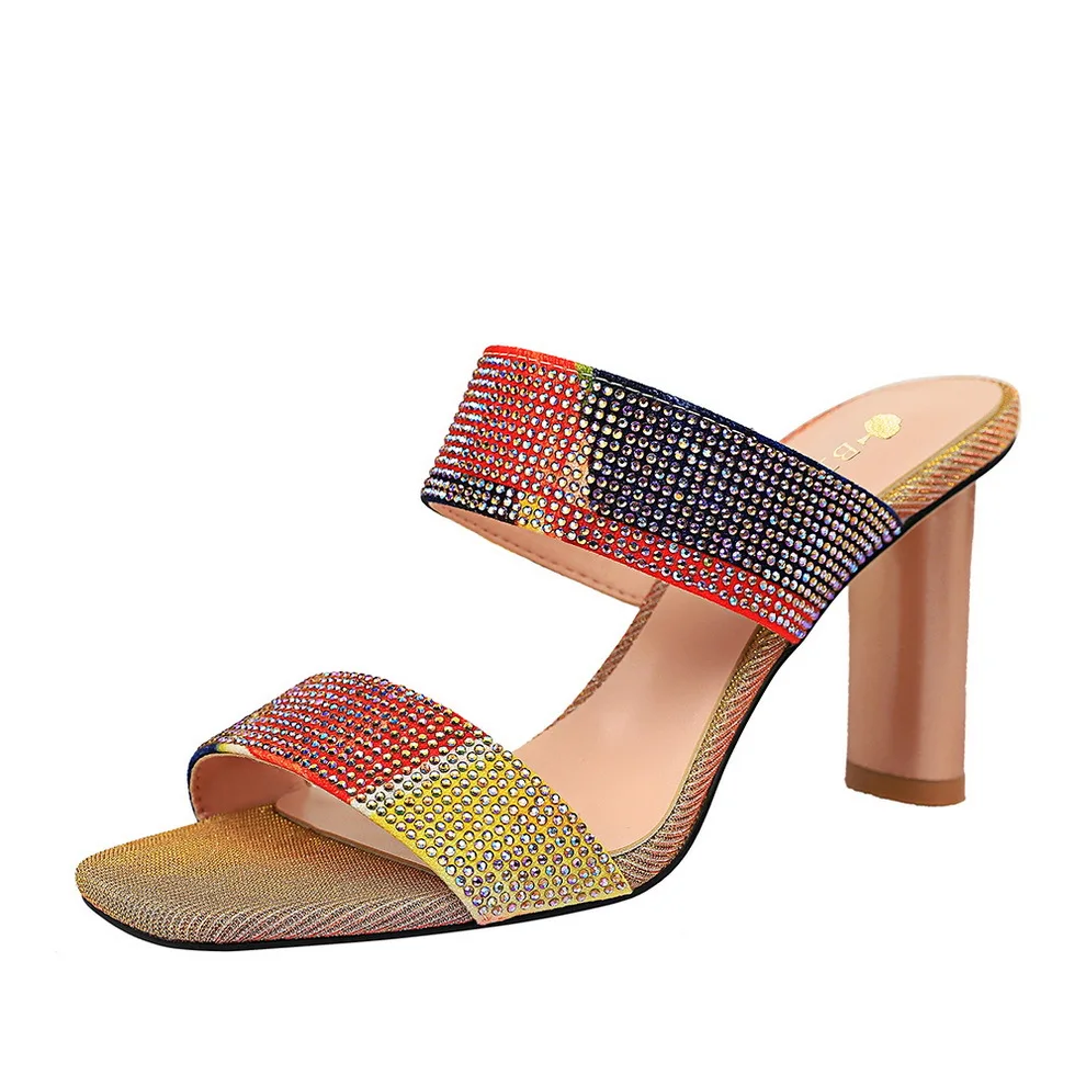 Big Tree BG8673-154 Size 34-40 Women Heels Mules Sandals Glitter Ladies High Heel Slippers
Big Tree BG8673-154 Size 34-40 Women Heels Mules Sandals Glitter Ladies High Heel Slippers