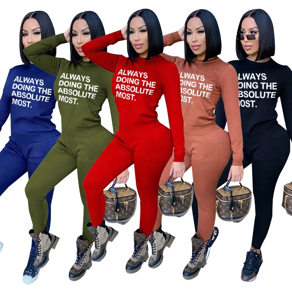 Hot Selling Fall 2021 Women Clothes Plus Size Fashion Casual Hedging Printed Two Piece Suit Sweater Set For Women 
Hot Selling Fall 2021 Women Clothes Plus Size Fashion Casual Hedging Printed Two Piece Suit Sweater Set For Women