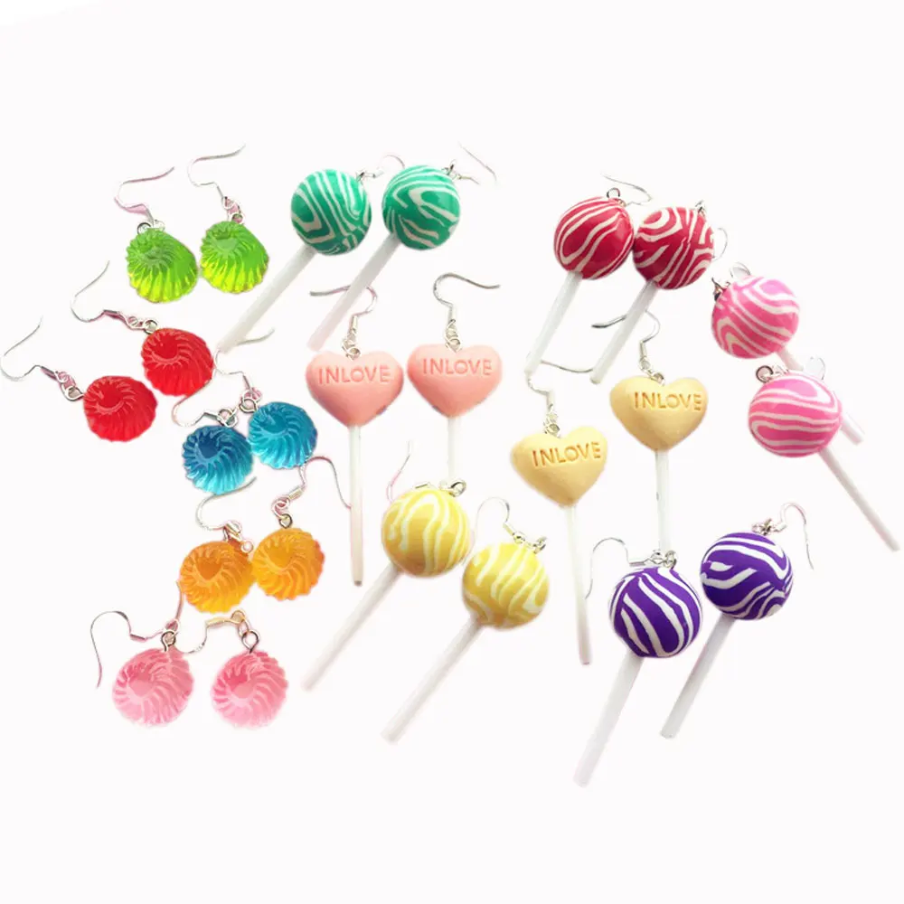 Kawaii Lollipop Drop Earring Candy Shape Dangling Earrings For Fashion Girl Students, Same as photo
Kawaii Lollipop Drop Earring Candy Shape Dangling Earrings For Fashion Girl Students, Same as photo