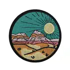 Round Landscape Customized Embroidery Patches