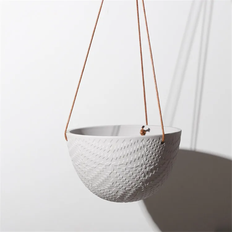 Personalized design matte half round cheap wholesale home decoration garden supplies ceramic hanging planters, Customized
Personalized design matte half round cheap wholesale home decoration garden supplies ceramic hanging planters, Customized