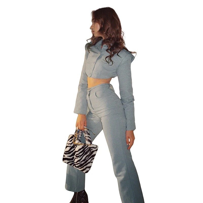 K21S04690 2021 New Autumn Hollow Long-Sleeved Shirt-Style Top + Casual Straight Pants Women's Two Piece Sets
K21S04690 2021 New Autumn Hollow Long-Sleeved Shirt-Style Top + Casual Straight Pants Women's Two Piece Sets