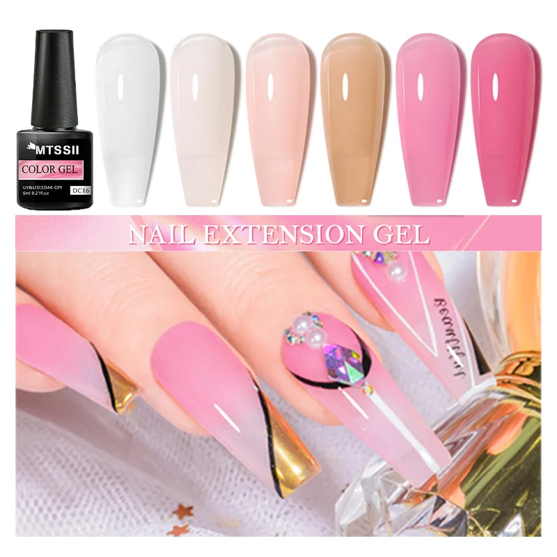 Wholesale private label 6 ml 6 colors acrylic quick building clear pink builder uv gel soak off hard extension nail gel
Wholesale private label 6 ml 6 colors acrylic quick building clear pink builder uv gel soak off hard extension nail gel