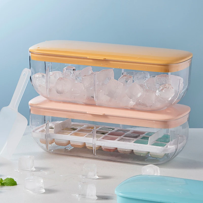Ice Cube Tray with Lid Silicone Ice Cube Molds 48 Ice tray Stackable Durable, Transperent
Ice Cube Tray with Lid Silicone Ice Cube Molds 48 Ice tray Stackable Durable, Transperent