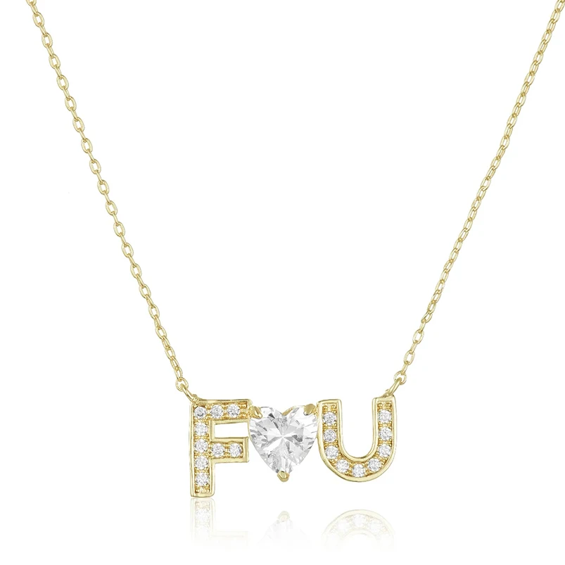 Gemnel 2024 fashion 925 silver fashion jewelry initial letter F and U pendant star letter love heart diamond charm necklace
Gemnel 2024 fashion 925 silver fashion jewelry initial letter F and U pendant star letter love heart diamond charm necklace