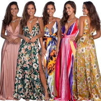 Promotion Hot Sale Sexy Deep V Neck Backless Maxi Dress Women High Split Floral Beach Party Dresses Long
Promotion Hot Sale Sexy Deep V Neck Backless Maxi Dress Women High Split Floral Beach Party Dresses Long