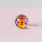 Wholesale vanding machine kids toys hopping 32mm bouncy balls with paper card inside
