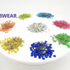 High Quality Neon Color 4mm Hot Fix Rhinestone Applique For Shoe Or Garment Decorations