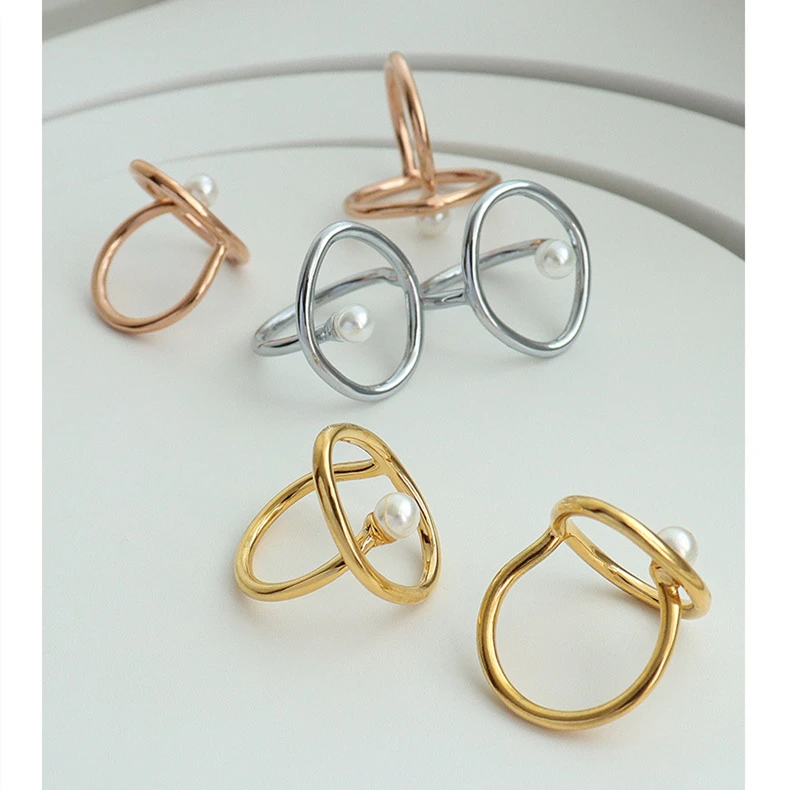 Fashion Elegant Women Jewelry Stainless Steel 18K Gold Plated Pearl Ring, As the picture
Fashion Elegant Women Jewelry Stainless Steel 18K Gold Plated Pearl Ring, As the picture