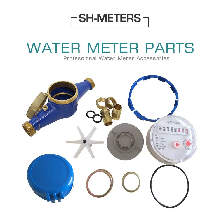 China small-caliber mechanical multi-flow water meter connecting pipe nuts