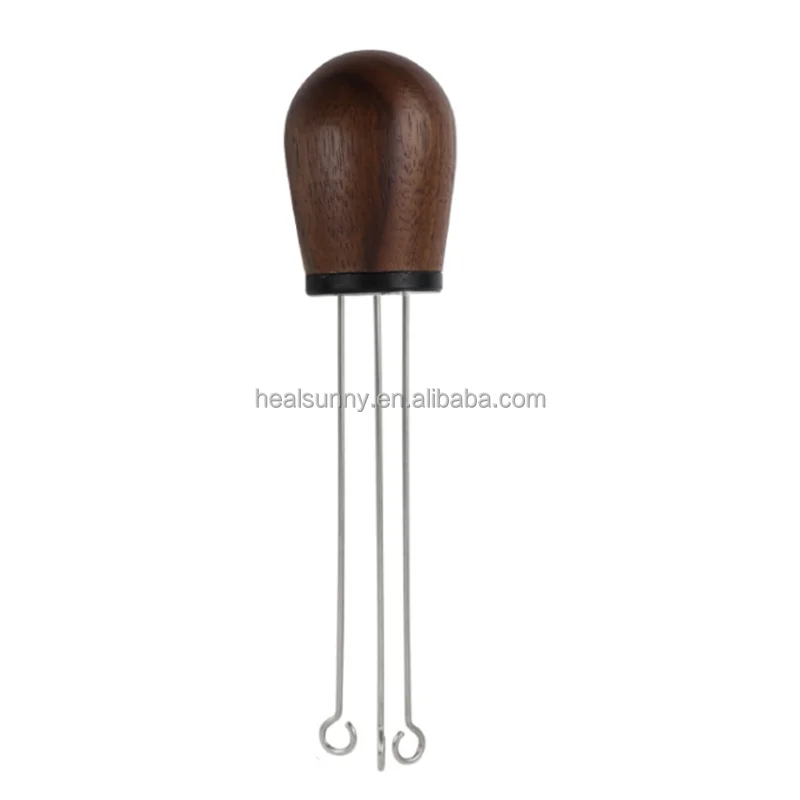 Solid wood handle Needle Coffee Tamper Distributor Leveler Tool Needle Type Coffee Powder Distributor
Solid wood handle Needle Coffee Tamper Distributor Leveler Tool Needle Type Coffee Powder Distributor