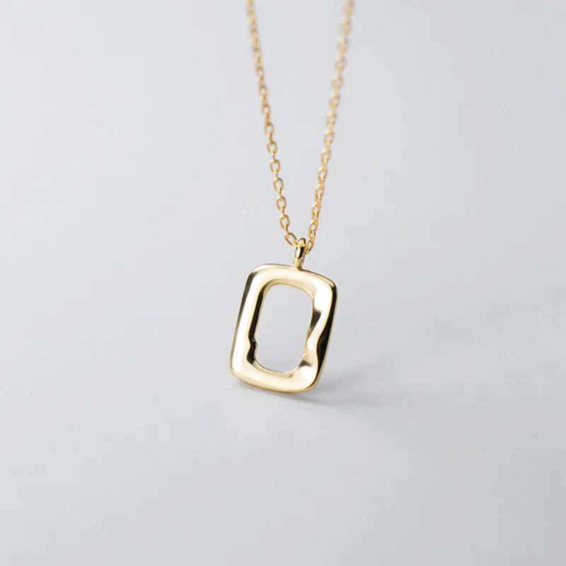 jewellery 925 sterling silver elegant geometric square hollow out bump pendant necklace for women
jewellery 925 sterling silver elegant geometric square hollow out bump pendant necklace for women