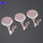 wholesale custom your own design Qatar National Day silver plated metal lapel pin with safty clutch
