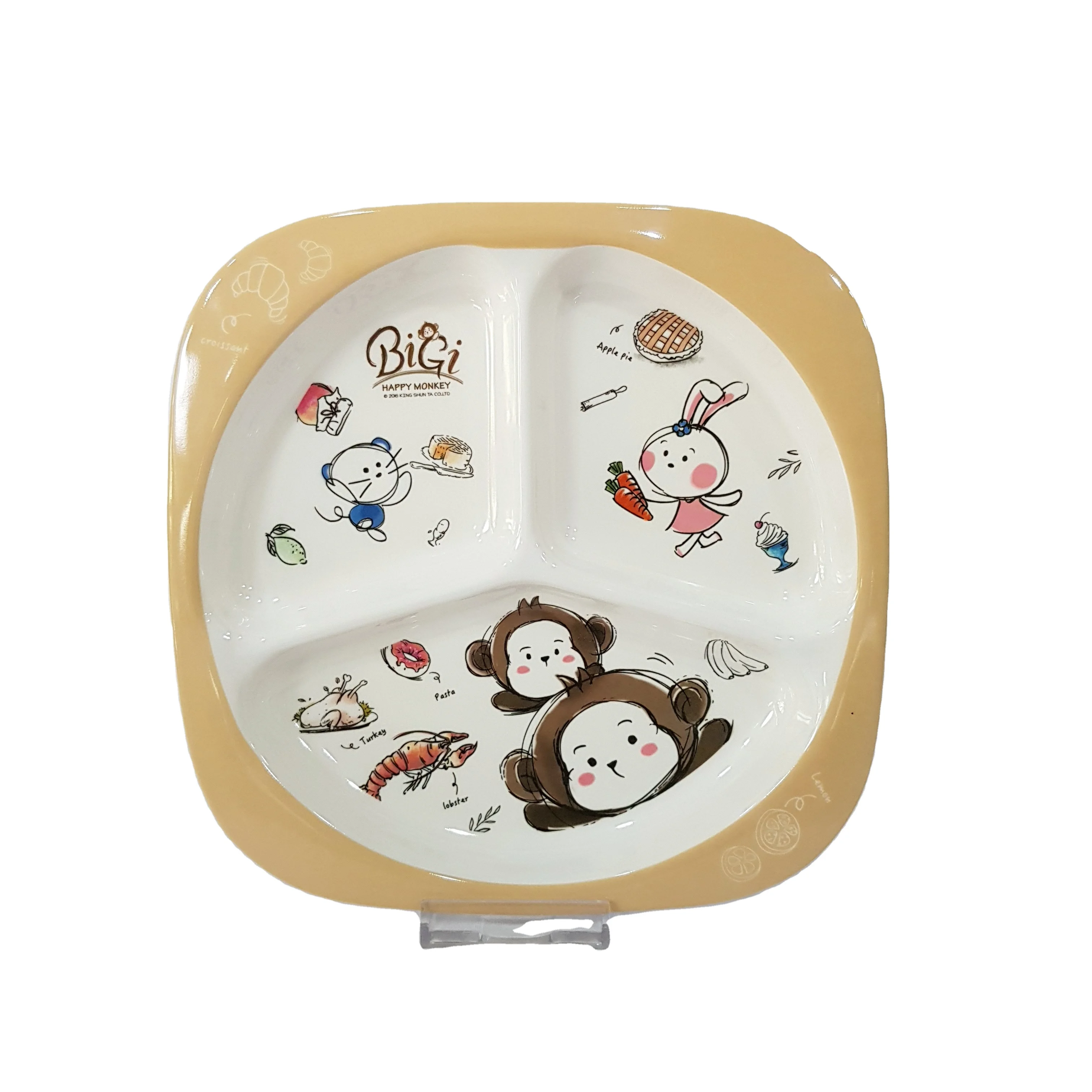 Safety certification A5 melamine square 3 portion plate for children melamine divided plat, Customized color acceptable
Safety certification A5 melamine square 3 portion plate for children melamine divided plat, Customized color acceptable