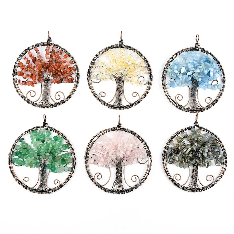 Wholesale Tree of life 7 Chakra Jewelry Necklace Rose quartz Crystal Pendant Gemstone, Mixed
Wholesale Tree of life 7 Chakra Jewelry Necklace Rose quartz Crystal Pendant Gemstone, Mixed