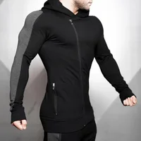 100% Cotton China Manufacturers Autumn Unique Zipper Design Black Men Gym Athletic Hoodies
100% Cotton China Manufacturers Autumn Unique Zipper Design Black Men Gym Athletic Hoodies
