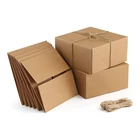 PARTYCOOL Brown Bridesmaid Proposal Recycle Kraft Packing Cosmetic Custom Paper Gift Box