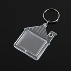 Custom House shape keyring promotional acrylic keychain with photo