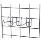 Yixiu Factory directly supply bright chrom plated Metal Mesh Wire Gridwall Display Hanging Hooks