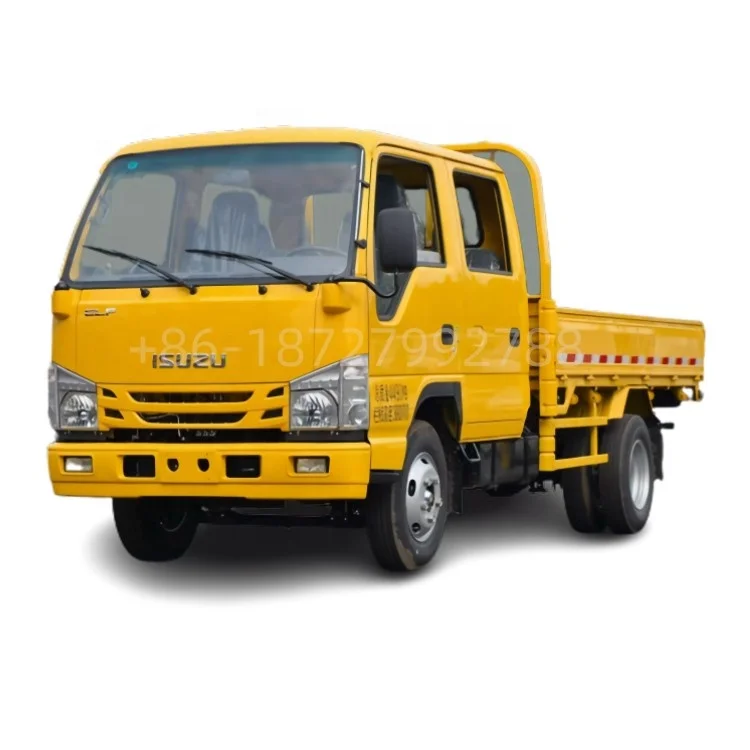 1suzu single head cabin trailer 4200x2000x400mm flatbed van cargo truck SINO HOWO JAPAN light duty engine