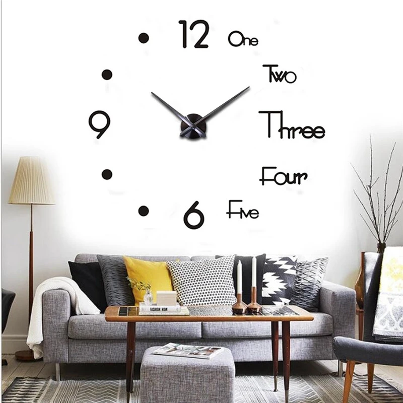 Modern Design Large Wall Clock 3D DIY Quartz Clocks Fashion Watches Acrylic Mirror Stickers Living Room Home Decor Horloge
Modern Design Large Wall Clock 3D DIY Quartz Clocks Fashion Watches Acrylic Mirror Stickers Living Room Home Decor Horloge
