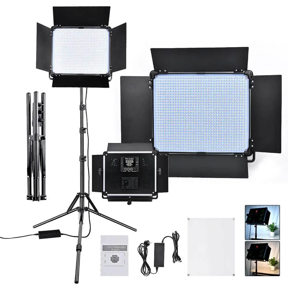 FOSOTO D-1080 DMX Day light 1004 LED Photo Studio Video Film Photography Lighting Panel Lamp Continuous Light With Barndoors, Black
FOSOTO D-1080 DMX Day light 1004 LED Photo Studio Video Film Photography Lighting Panel Lamp Continuous Light With Barndoors, Black