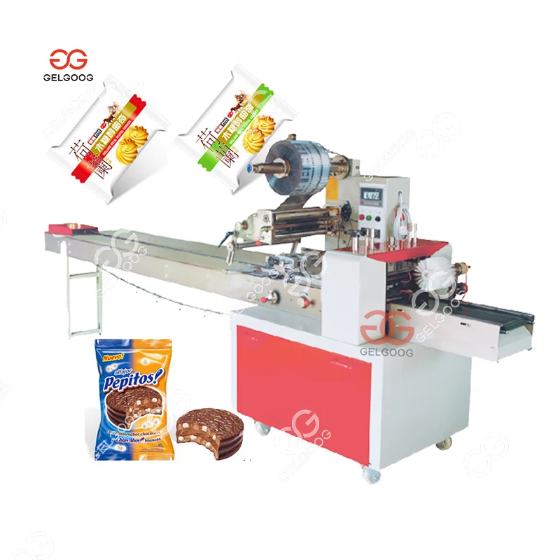 Gelgoog Automatic Lollipop Donut Ice Pop Packing Machine Small Bread Candy Packaging Machine