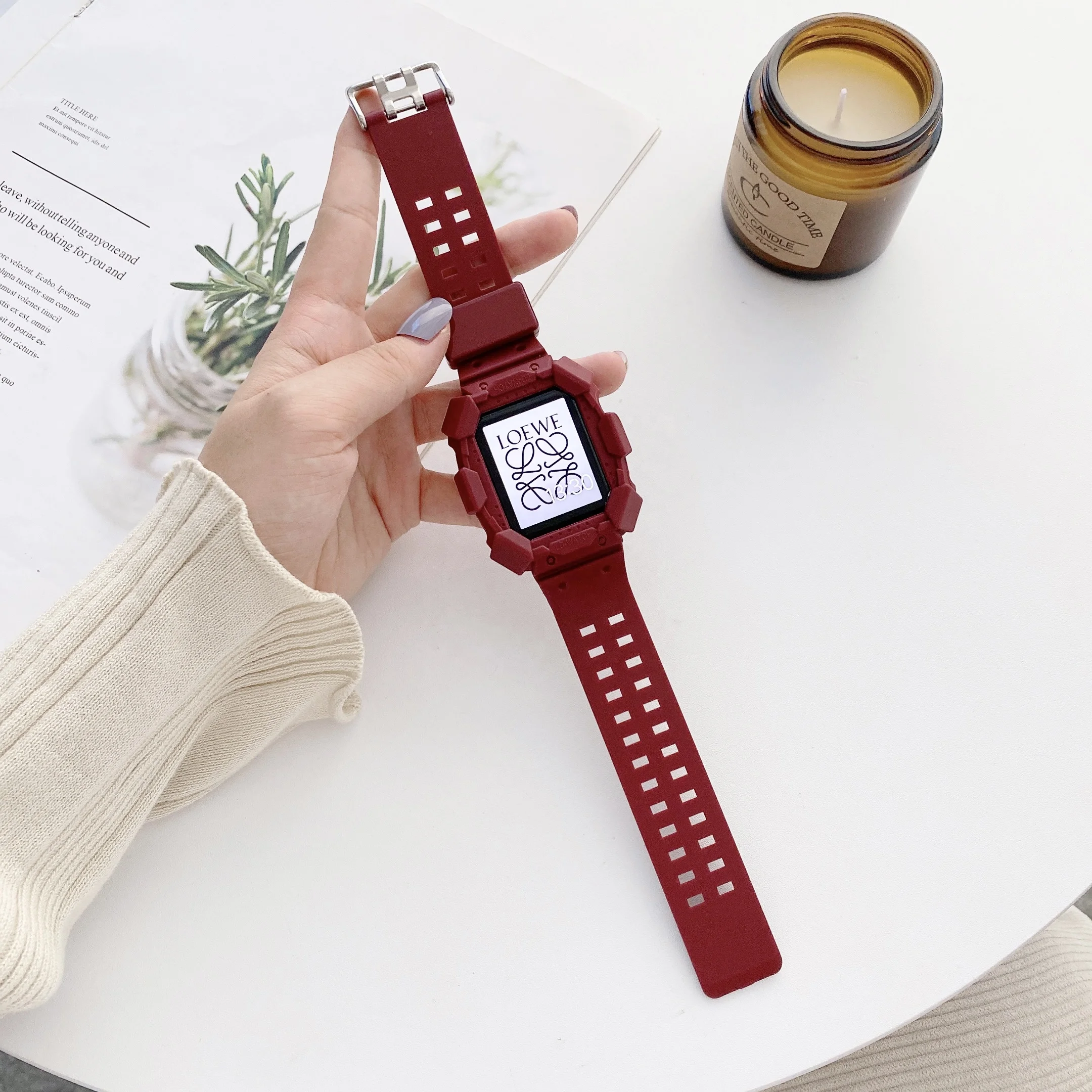 Tpu Silicone Sport Strap 44mm 40mm 42mm 38mm Silicone Watch Band For Apple Watch 6 5 4 3 2 1 Replacement Bracelet
Tpu Silicone Sport Strap 44mm 40mm 42mm 38mm Silicone Watch Band For Apple Watch 6 5 4 3 2 1 Replacement Bracelet