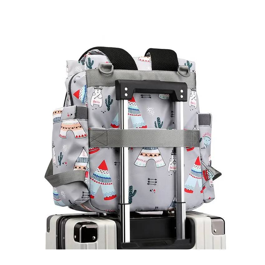 ECO large capacity multifunctional Diaper backpack mommy travel bag nappi bag mommy fashion backpack, Light gray/ pink/dark graycamo/rose
ECO large capacity multifunctional Diaper backpack mommy travel bag nappi bag mommy fashion backpack, Light gray/ pink/dark graycamo/rose