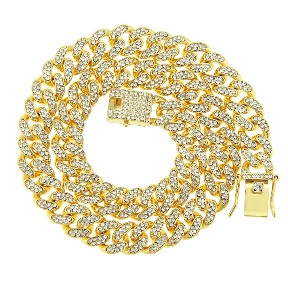 European and American Men Jewelry 12mm Wide Pink Cuban Necklace Iced Zircon Rose Gold Plated Miami Cuban Chain Necklace
European and American Men Jewelry 12mm Wide Pink Cuban Necklace Iced Zircon Rose Gold Plated Miami Cuban Chain Necklace