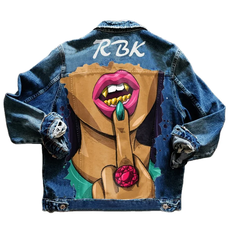 2022 Fall Fashion New Jackets Ripped women's jean jacket gold teeth Ladies Denim Jacket jean coat
2022 Fall Fashion New Jackets Ripped women's jean jacket gold teeth Ladies Denim Jacket jean coat