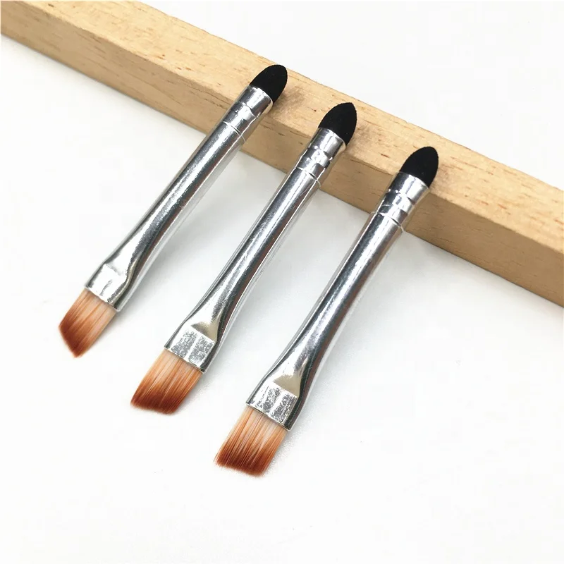 Mini Double-Ended Makeup Brush Angled Eyebrow Brush Sponge Head Eye Smudge Makeup Cosmetic Tool
Mini Double-Ended Makeup Brush Angled Eyebrow Brush Sponge Head Eye Smudge Makeup Cosmetic Tool