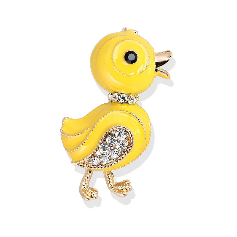 Cute Cartoon Brooch Party Crystal Alloy Fashion Women Jewelry Rhinestone Animal Little Yellow Duck Enamel Brooch
Cute Cartoon Brooch Party Crystal Alloy Fashion Women Jewelry Rhinestone Animal Little Yellow Duck Enamel Brooch
