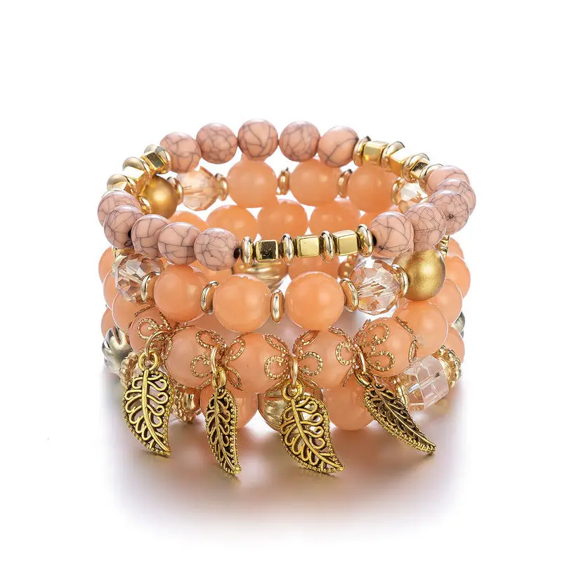 2021 Sailing Jewelry Bohemian Glass Bead Bracelet Glass Bead Leaf Bracelet Multilayer Leaf Bracelet
2021 Sailing Jewelry Bohemian Glass Bead Bracelet Glass Bead Leaf Bracelet Multilayer Leaf Bracelet