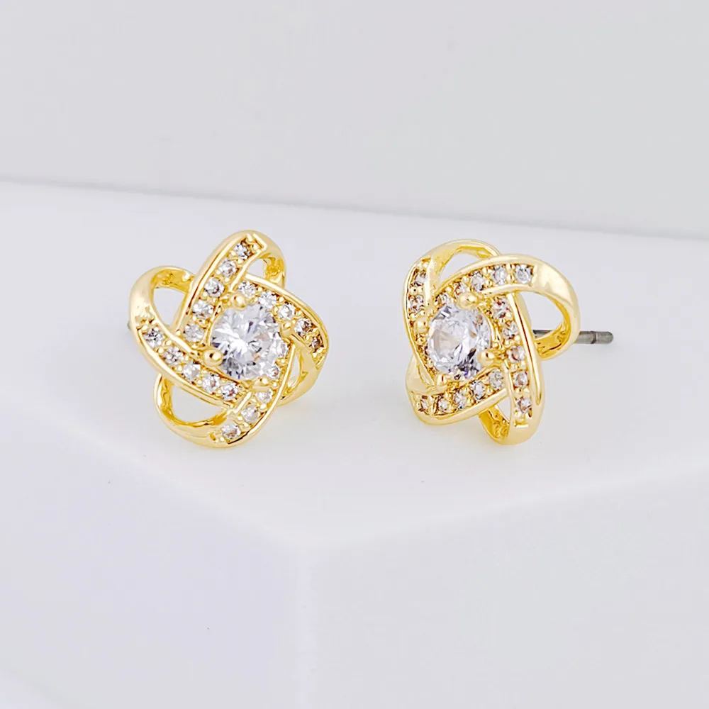 YE10108 Italina Latest Earring Fashion Gold Plated 925 Sterling Silver Zirconia Brass Ribbon Shape Stud Earring Jewelry Ladies, Gold color
YE10108 Italina Latest Earring Fashion Gold Plated 925 Sterling Silver Zirconia Brass Ribbon Shape Stud Earring Jewelry Ladies, Gold color
