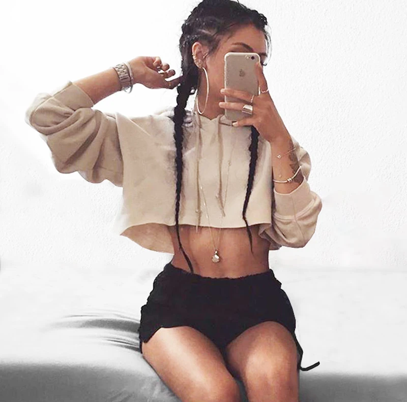 OEM 100% Cotton Pullover Solid Custom Logo Print Embroidery Sweatshirt Crop Top Womens Hoodie
OEM 100% Cotton Pullover Solid Custom Logo Print Embroidery Sweatshirt Crop Top Womens Hoodie