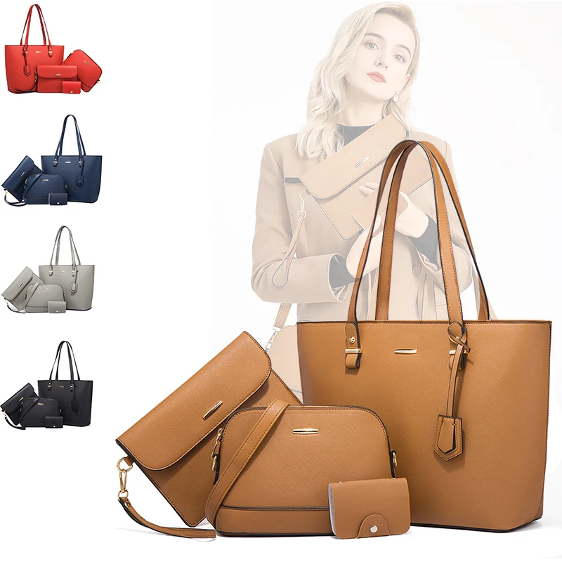 High Quality Luxury Handbag woman Set Fashion Handbag Sets 4 Pieces Lady Hand Bags Ladies Bags Handbag Tote Shoulder Bag
High Quality Luxury Handbag woman Set Fashion Handbag Sets 4 Pieces Lady Hand Bags Ladies Bags Handbag Tote Shoulder Bag