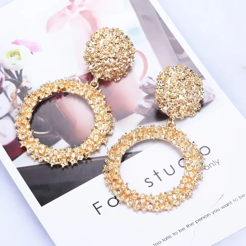 JUHU New style earrings fashion minimalist retro circle alloy carved electroplating temperament earrings fashion female jewelry, Colorful
JUHU New style earrings fashion minimalist retro circle alloy carved electroplating temperament earrings fashion female jewelry, Colorful